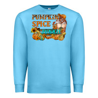 Ocean Blue Pumpkin Spice Junkie Premium Sweatshirt - FaDigitalArtStudio