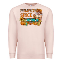 Pale Pink Pumpkin Spice Junkie Premium Sweatshirt - FaDigitalArtStudio