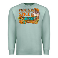 Seafoam Pumpkin Spice Junkie Premium Sweatshirt - FaDigitalArtStudio