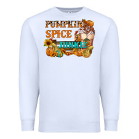 White Pumpkin Spice Junkie Premium Sweatshirt - FaDigitalArtStudio