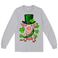 Moon Dust st. patrick's day lucky baby pig Long Sleeve Tee - RanaPortraitStore