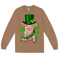 Toasted Coconut st. patrick's day lucky baby pig Long Sleeve Tee - RanaPortraitStore