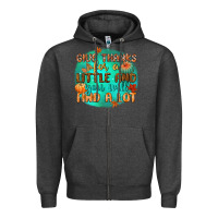 Charcoal Heather give thanks for a little and you will find a lot Zipper Hoodie - CowGirlArtShop