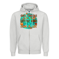 Dove Grey give thanks for a little and you will find a lot Zipper Hoodie - CowGirlArtShop