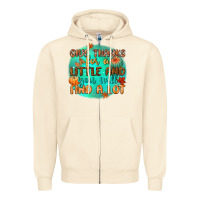 Sandshell give thanks for a little and you will find a lot Zipper Hoodie - CowGirlArtShop
