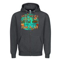 Smoke give thanks for a little and you will find a lot Zipper Hoodie - CowGirlArtShop