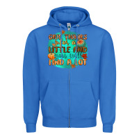True Royal give thanks for a little and you will find a lot Zipper Hoodie - CowGirlArtShop