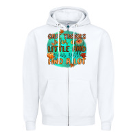 White give thanks for a little and you will find a lot Zipper Hoodie - CowGirlArtShop