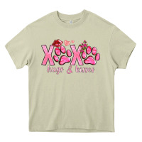 Mossy xoxo hugs and kisses paws Heavy Core Tee - NancyCooperArtShop