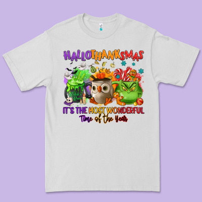Hallothanksmas Premium Tee Designed By Nancycooperartshop