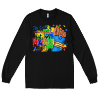 Black my child is non verbal but her mama aint afro hand rana Long Sleeve Tee - RanaPortraitStore