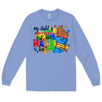 My Child Is Non Verbal But Her Mama Aint Afro Hand Rana Long Sleeve Tee | Teevron