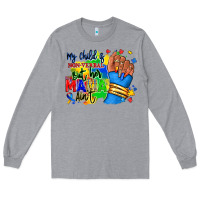 Heather Grey my child is non verbal but her mama aint afro hand rana Long Sleeve Tee - RanaPortraitStore
