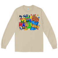 Mushroom my child is non verbal but her mama aint afro hand rana Long Sleeve Tee - RanaPortraitStore