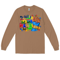Toasted Coconut my child is non verbal but her mama aint afro hand rana Long Sleeve Tee - RanaPortraitStore