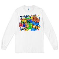 White my child is non verbal but her mama aint afro hand rana Long Sleeve Tee - RanaPortraitStore