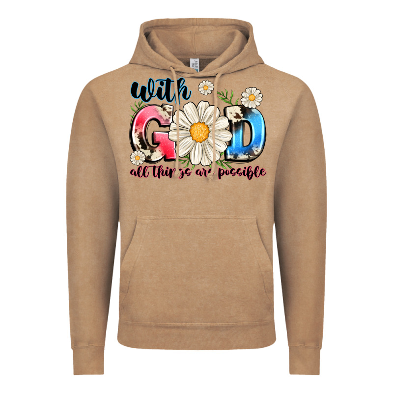 With God All Things Are Possible Vintage Hoodie by MaliasSmallBusiness | Teevron
