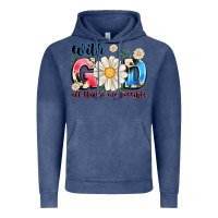 Vintage Denim With God All Things Are Possible Vintage Hoodie - MaliasSmallBusiness