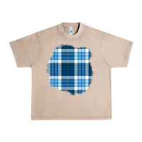 French Oak Winter Tartan Patch Urban Heavy Tee - BundleAndBundleShop