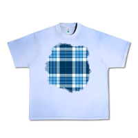 Grape Ice Winter Tartan Patch Urban Heavy Tee - BundleAndBundleShop