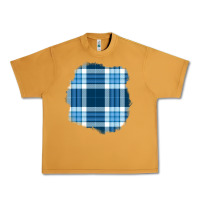 Peanut Butter Winter Tartan Patch Urban Heavy Tee - BundleAndBundleShop