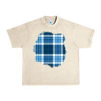 Sandshell Winter Tartan Patch Urban Heavy Tee - BundleAndBundleShop