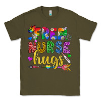 Army Green Free Nurse Hugs Pride LGBTQ+ Classic Tee - BundleAndBundleShop