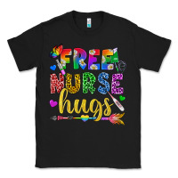 Black Free Nurse Hugs Pride LGBTQ+ Classic Tee - BundleAndBundleShop