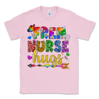 Bubblegum Pink Free Nurse Hugs Pride LGBTQ+ Classic Tee - BundleAndBundleShop