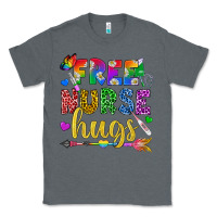 Charcoal Heather Free Nurse Hugs Pride LGBTQ+ Classic Tee - BundleAndBundleShop