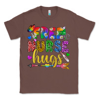 Chestnut Free Nurse Hugs Pride LGBTQ+ Classic Tee - BundleAndBundleShop