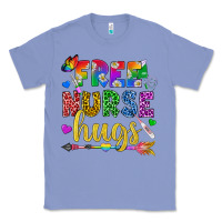 Colony Blue Free Nurse Hugs Pride LGBTQ+ Classic Tee - BundleAndBundleShop