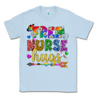 Dusty Blue Free Nurse Hugs Pride LGBTQ+ Classic Tee - BundleAndBundleShop