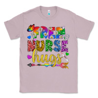 Lilac Free Nurse Hugs Pride LGBTQ+ Classic Tee - BundleAndBundleShop