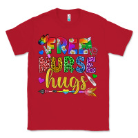 Red Free Nurse Hugs Pride LGBTQ+ Classic Tee - BundleAndBundleShop