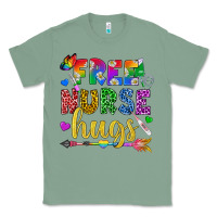 Sage Free Nurse Hugs Pride LGBTQ+ Classic Tee - BundleAndBundleShop