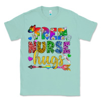 Seafoam Free Nurse Hugs Pride LGBTQ+ Classic Tee - BundleAndBundleShop