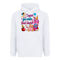 White Cupid's Favorite Teacher Valentine's Day Frappe Heavyweight Hoodie - FaDigitalArtStudio