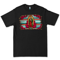 Black lady of guadalupe serape and roses Premium Tee - Jasminsmagicworld