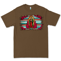 Cacao lady of guadalupe serape and roses Premium Tee - Jasminsmagicworld