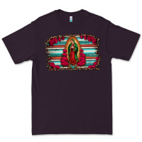 Plum lady of guadalupe serape and roses Premium Tee - Jasminsmagicworld