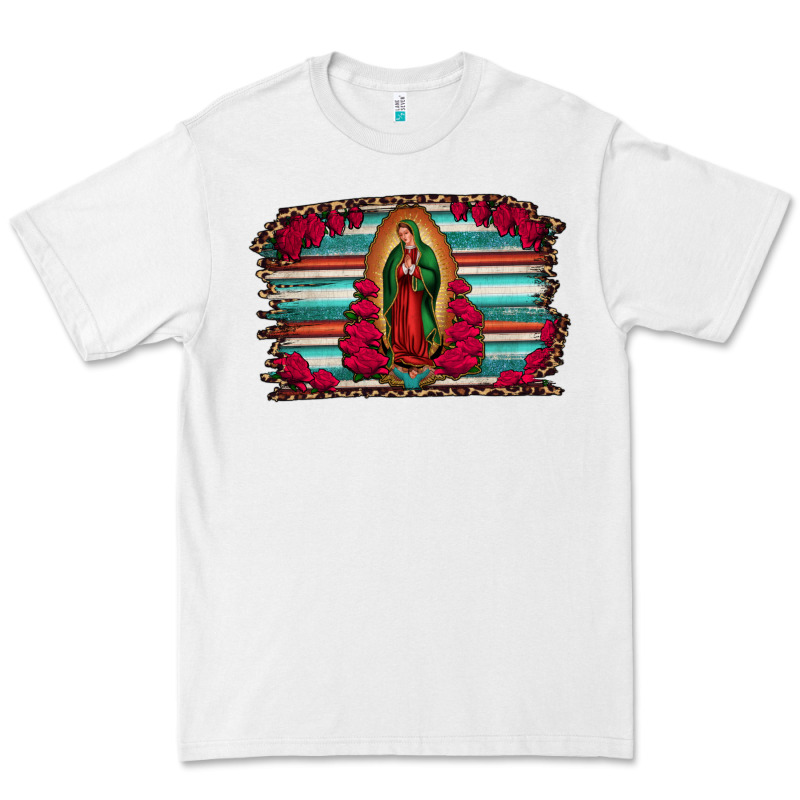 Lady Of Guadalupe Serape And Roses Premium Tee by Jasminsmagicworld | Teevron