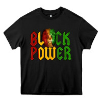 Black Juneteenth Lion King Black Power Heavy Core Tee - LillyAllenDesigns