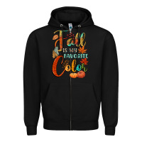 Black fall is my favorite color Zipper Hoodie - CowGirlArtShop