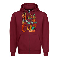 Burgundy fall is my favorite color Zipper Hoodie - CowGirlArtShop