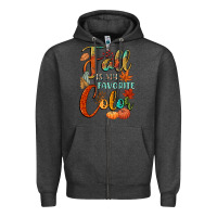 Charcoal Heather fall is my favorite color Zipper Hoodie - CowGirlArtShop