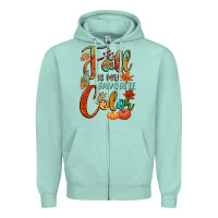 Seafoam fall is my favorite color Zipper Hoodie - CowGirlArtShop