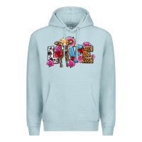 Blue Mist love with cow olivia Premium Hoodie - OliviaCreatesArt