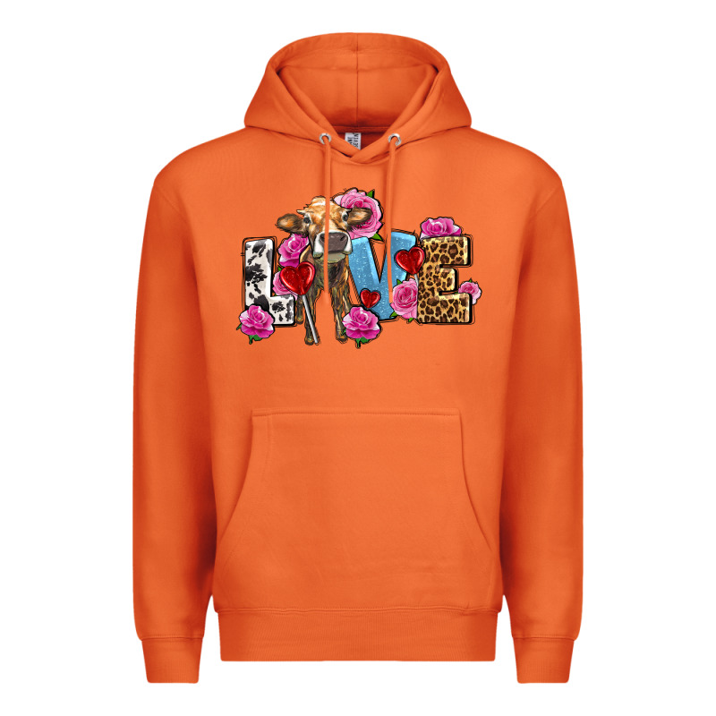 Love With Cow Olivia Premium Hoodie by OliviaCreatesArt | Teevron