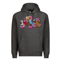 Charcoal Heather love with cow olivia Premium Hoodie - OliviaCreatesArt